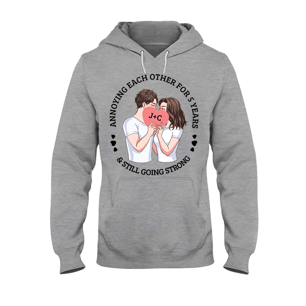 Annoying Each Other For Years And Still Going Strong - Personalized Couple Couple T-shirt and Hoodie