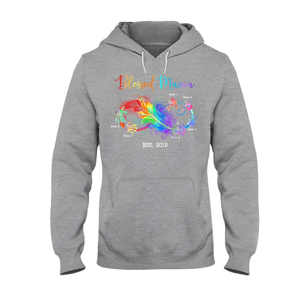 Blessed Mama - Gift for mom, grandma - Personalized T-shirt And Hoodie