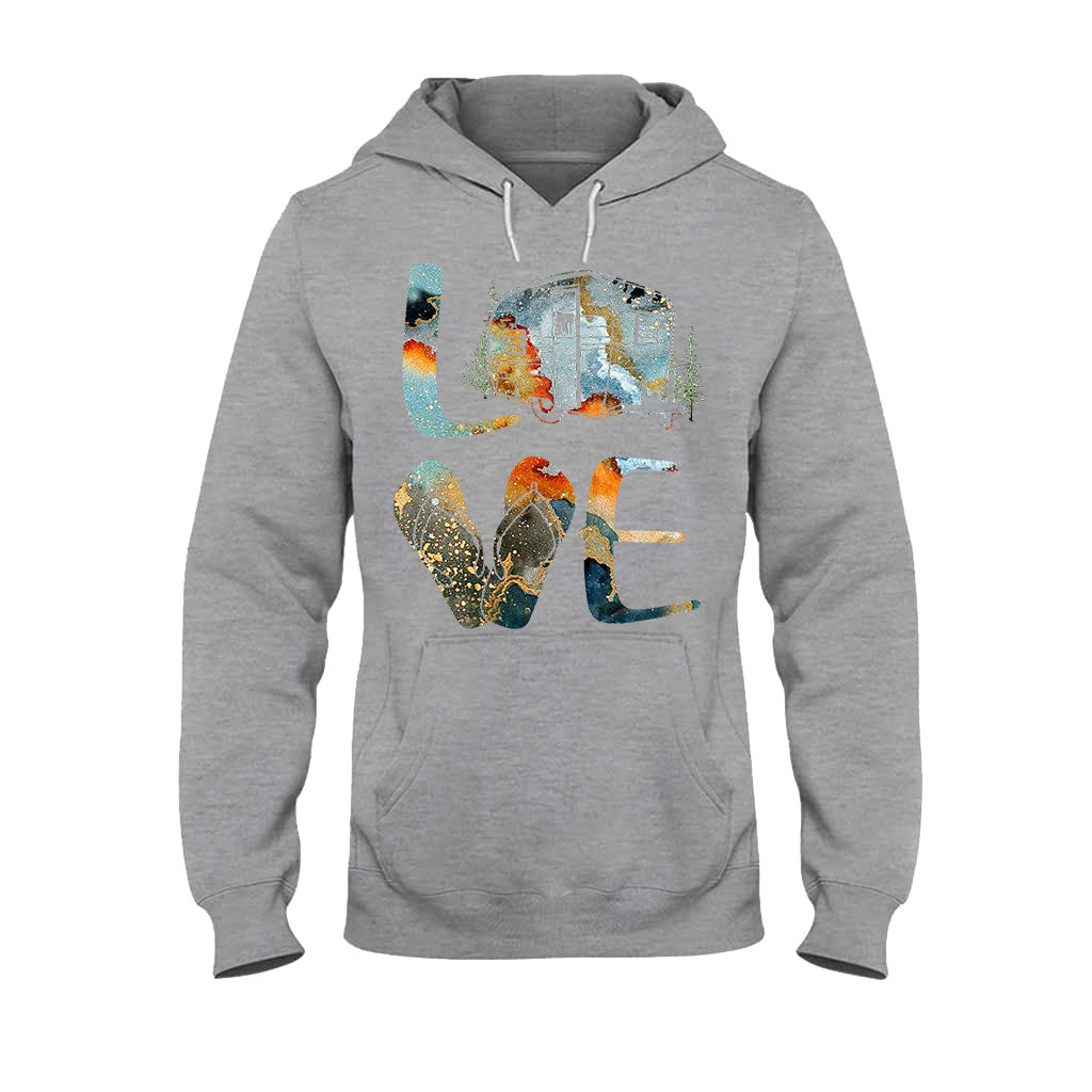 Love - Camping T-shirt and Hoodie 112021