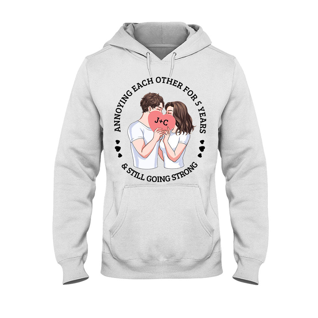 Annoying Each Other For Years And Still Going Strong - Personalized Couple Couple T-shirt and Hoodie