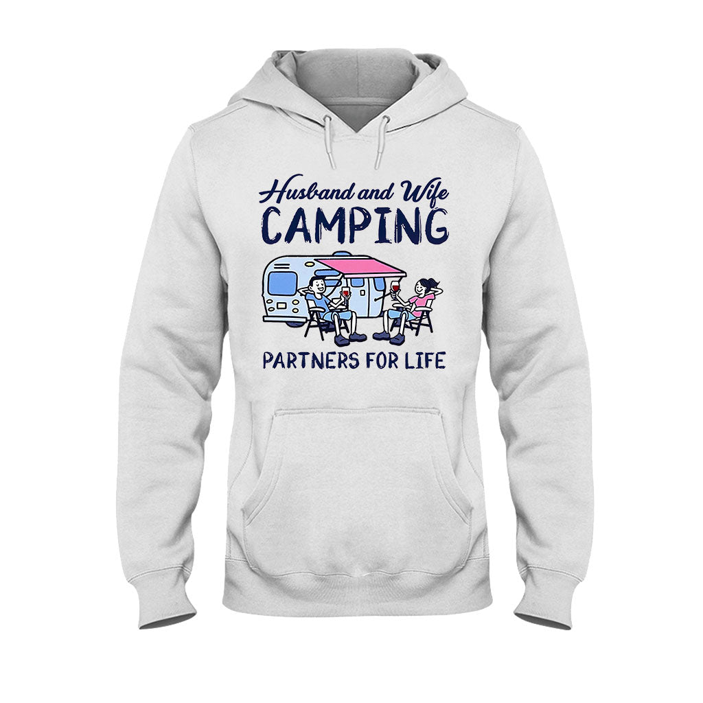 Husband And Wife Camping Partners For Life - Camping T-shirt and Hoodie 112021