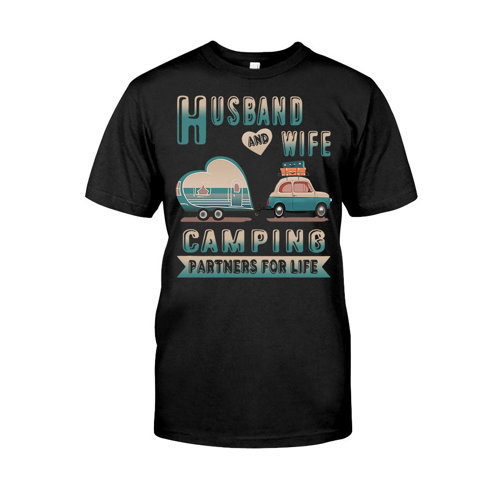 Husband And Wife Camping Partners - T-shirt and Hoodie 112021