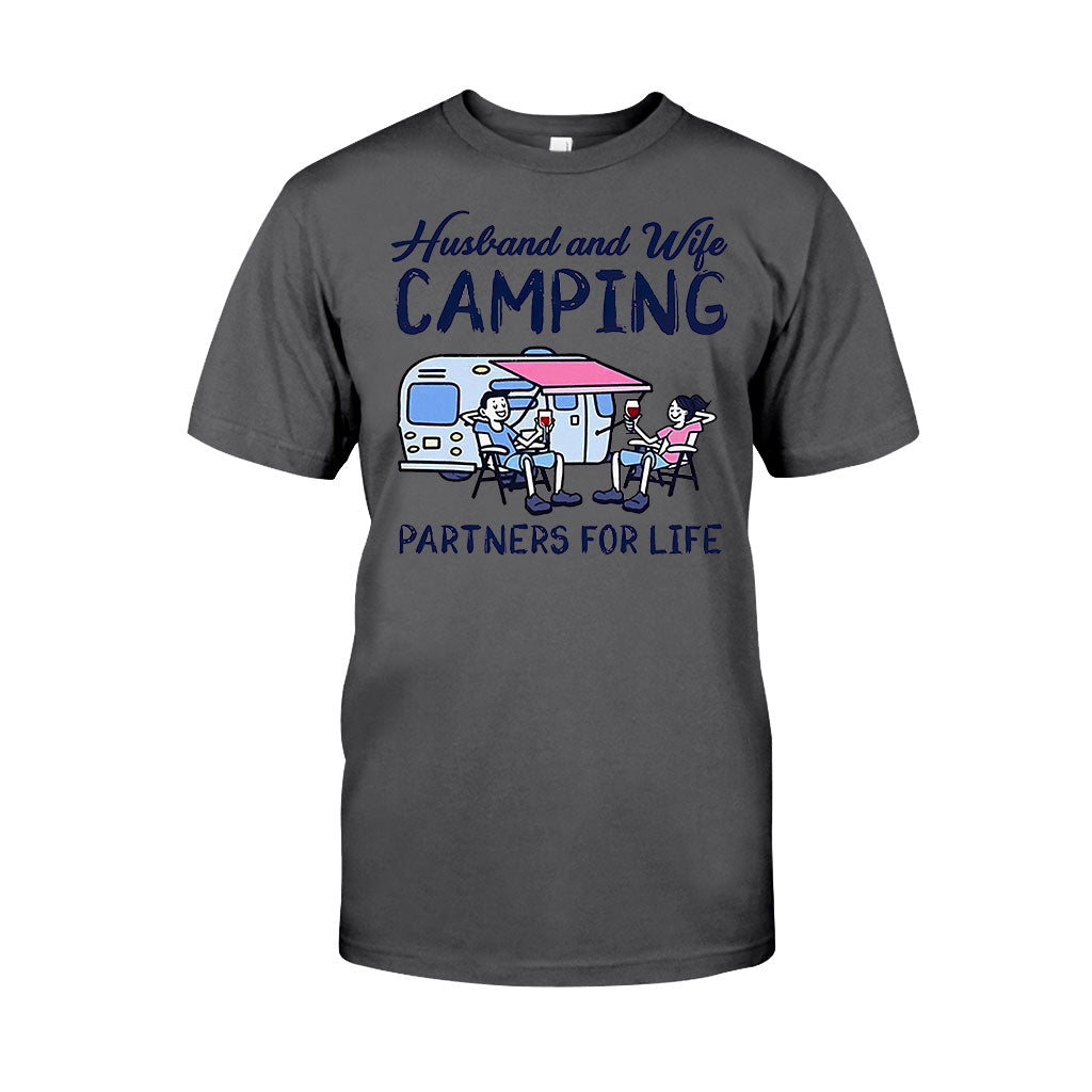Husband And Wife Camping Partners For Life - Camping T-shirt and Hoodie 112021