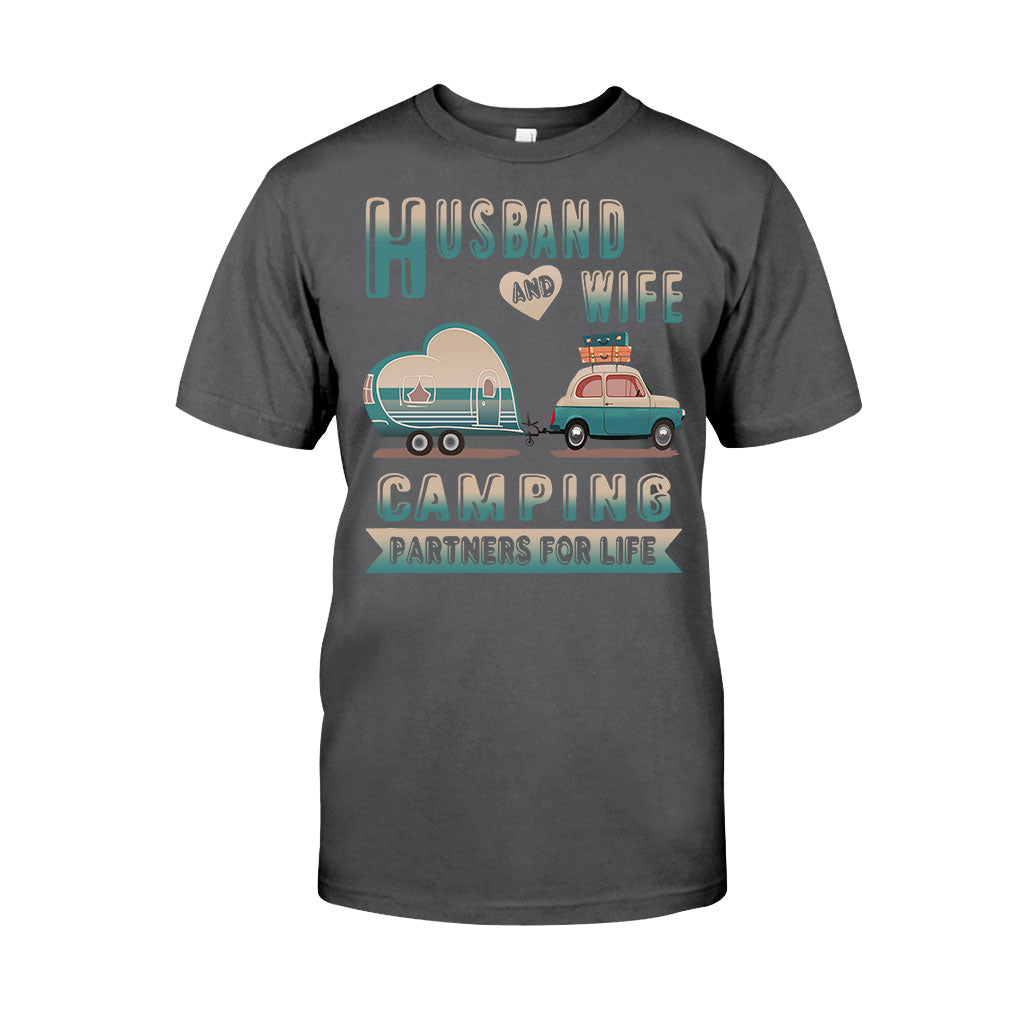 Husband And Wife Camping Partners - T-shirt and Hoodie 112021
