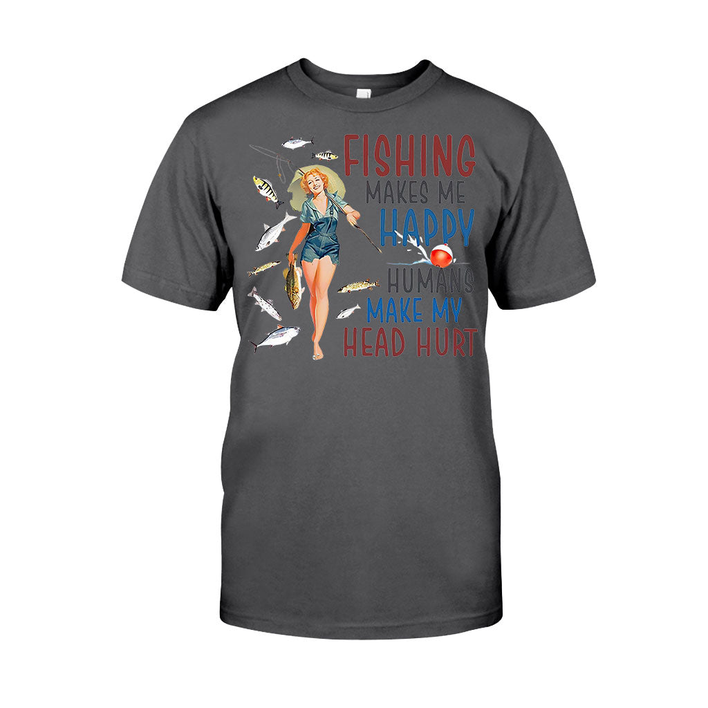 Make Me Happy - Fishing T-shirt and Hoodie 112021