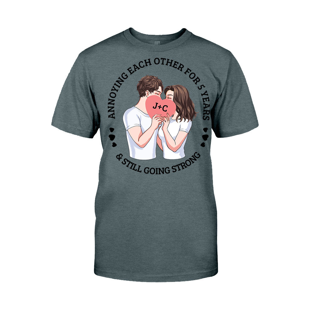 Annoying Each Other For Years And Still Going Strong - Personalized Couple Couple T-shirt and Hoodie