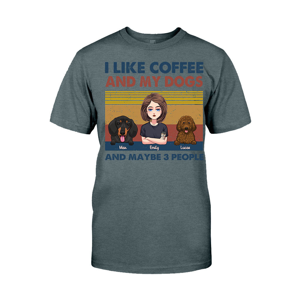 I Like Coffee And My Dog - Dog gift for cat lover - Personalized T-shirt And Hoodie