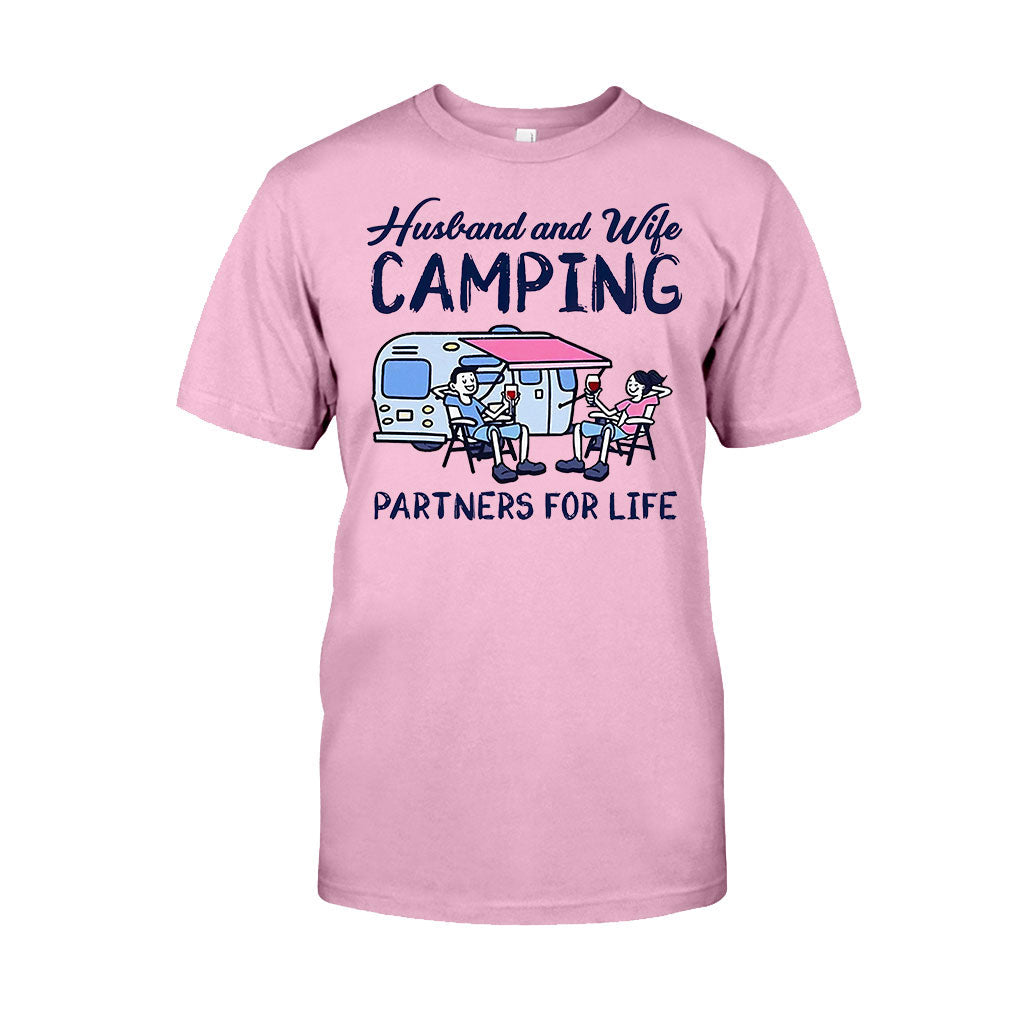 Husband And Wife Camping Partners For Life - Camping T-shirt and Hoodie 112021