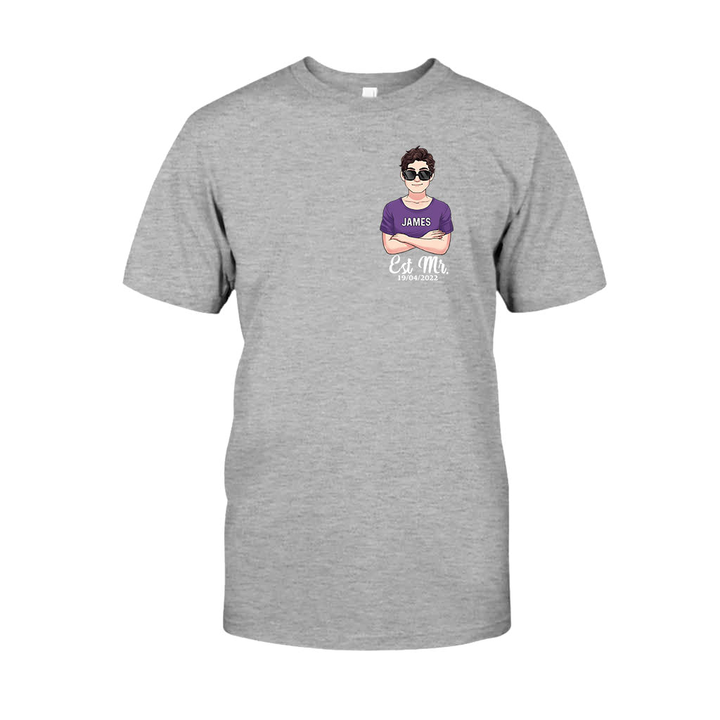 Mr And Mrs - Personalized Couple T-shirt and Hoodie
