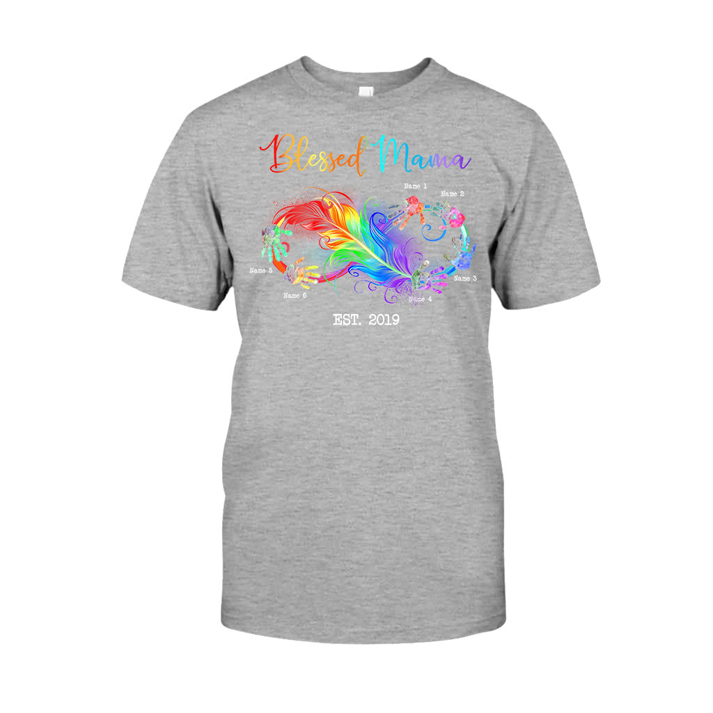 Blessed Mama - Gift for mom, grandma - Personalized T-shirt And Hoodie