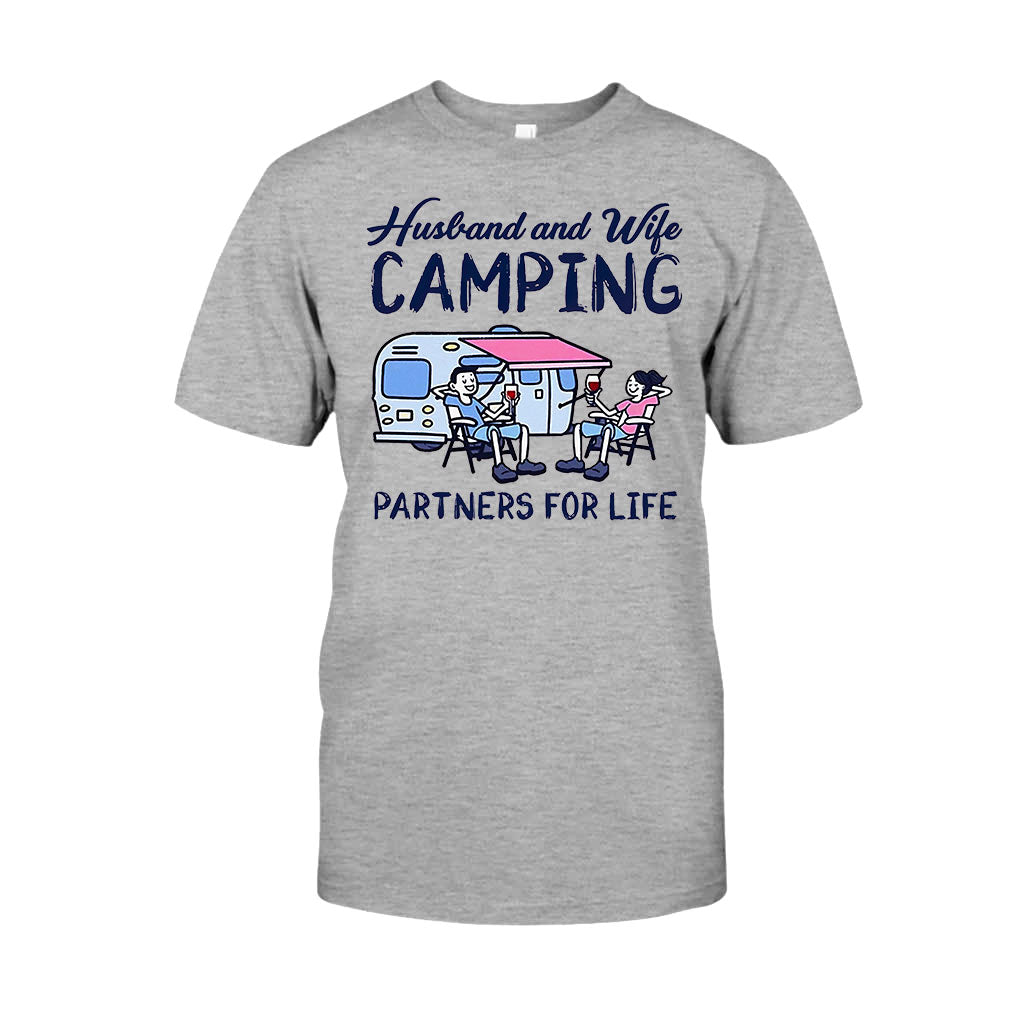 Husband And Wife Camping Partners For Life - Camping T-shirt and Hoodie 112021