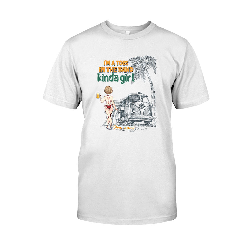 I'm A Toes In The Sand Kinda Girl - Personalized Sea Lover T-shirt and Hoodie