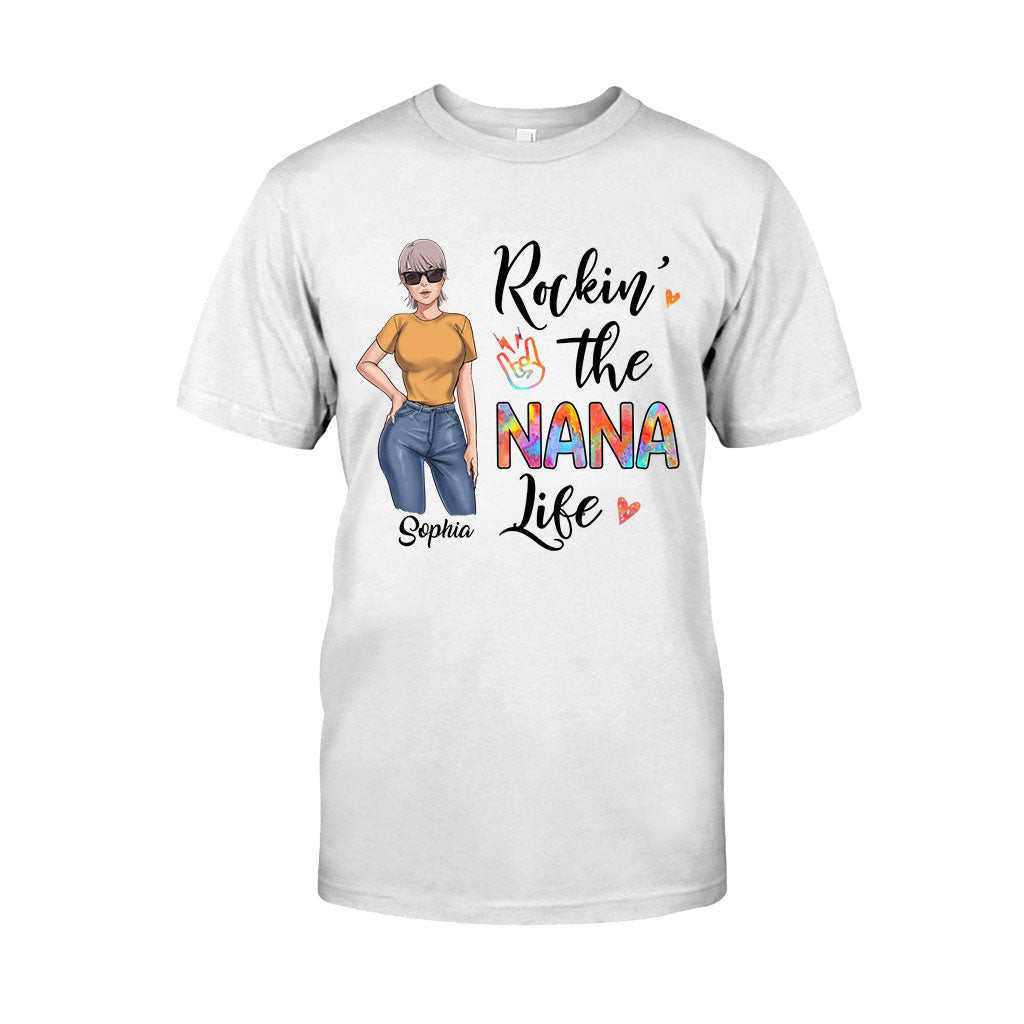 Rockin' The Nana Life - Gift for grandma, mom - Personalized T-shirt And Hoodie