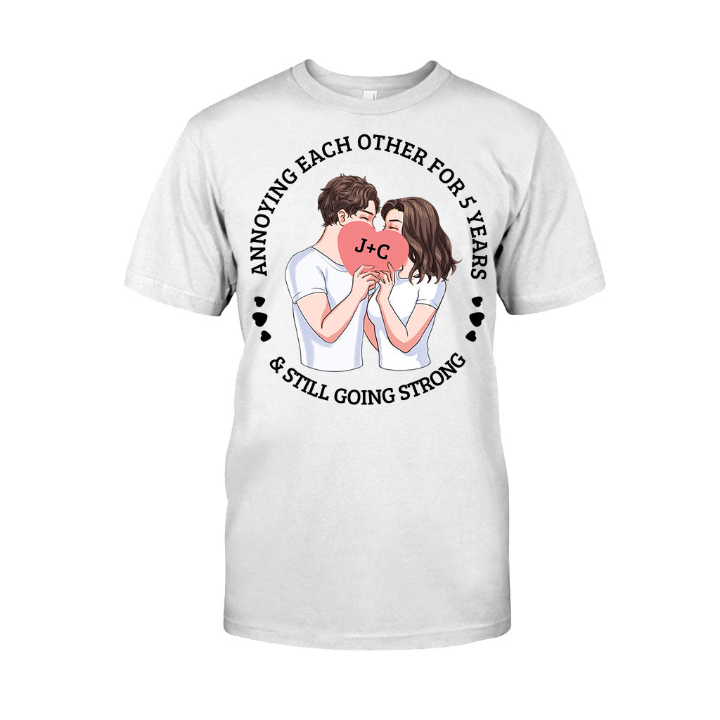Annoying Each Other For Years And Still Going Strong - Personalized Couple Couple T-shirt and Hoodie