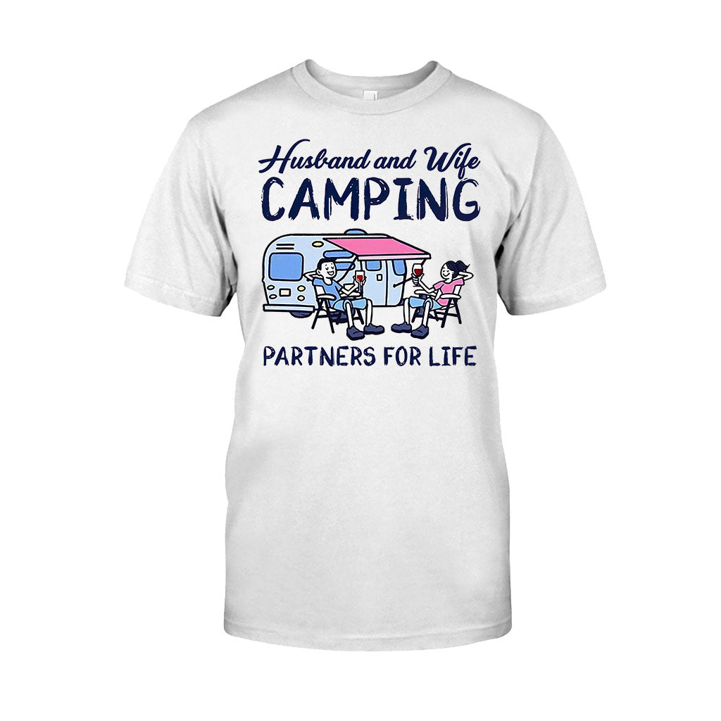 Husband And Wife Camping Partners For Life - Camping T-shirt and Hoodie 112021