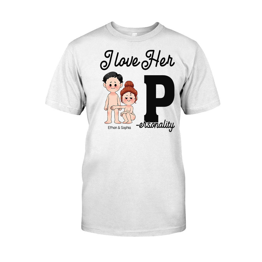 I Love His D I Love Her P - Personalized Couple T-shirt and Hoodie