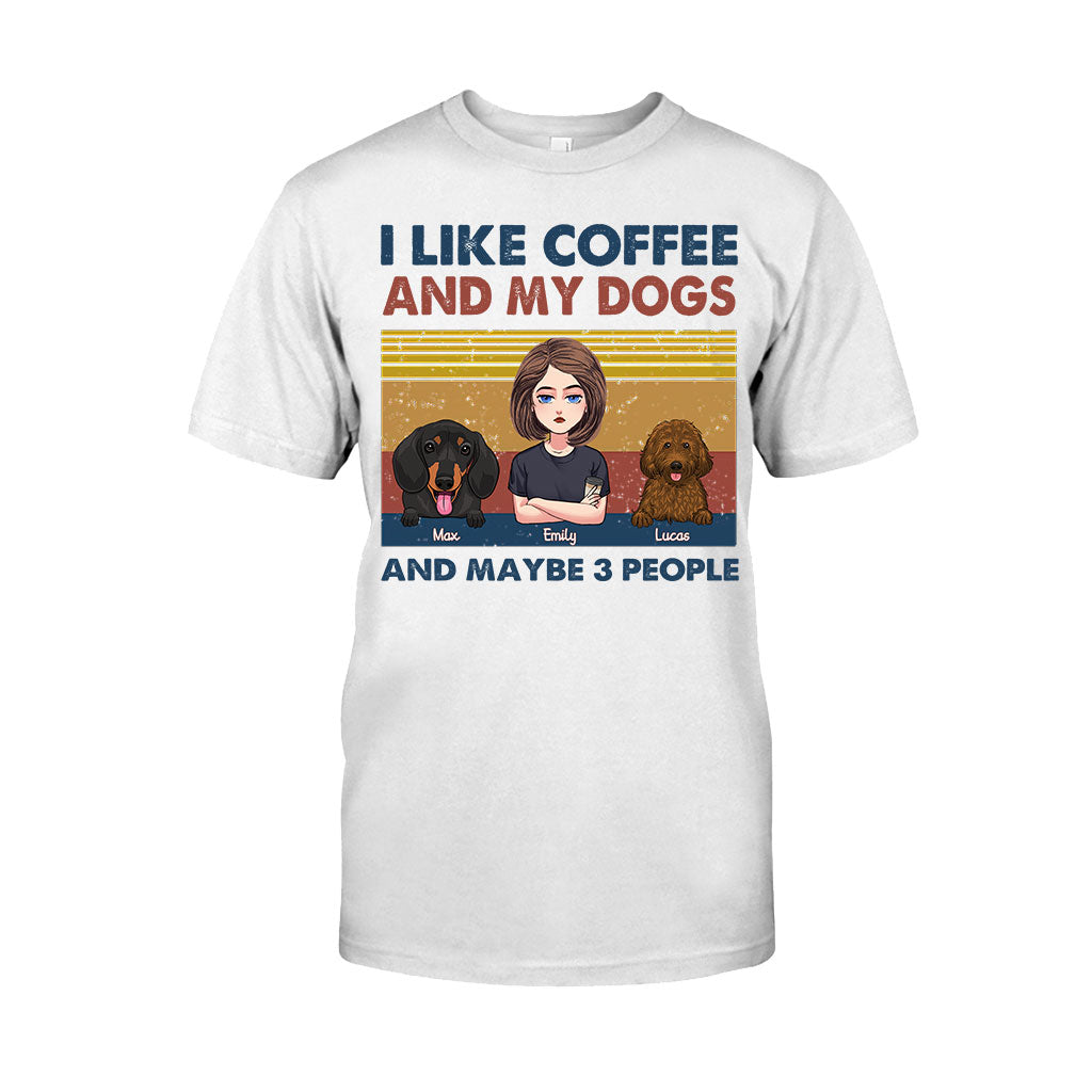 I Like Coffee And My Dog - Dog gift for cat lover - Personalized T-shirt And Hoodie