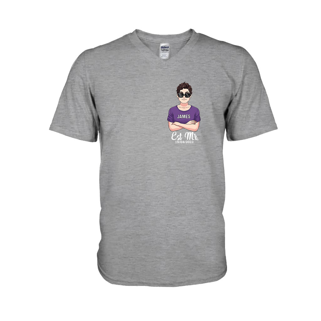 Mr And Mrs - Personalized Couple T-shirt and Hoodie