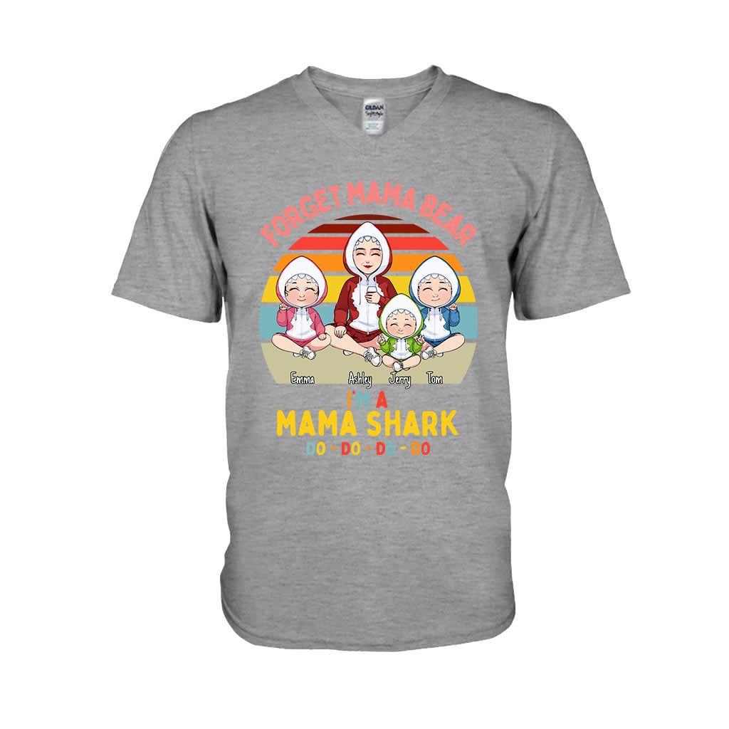 Mama Shark Do Do Do - Gift for mom, mom, dad, grandma, grandpa, aunt, uncle, shark lover - Personalized T-shirt And Hoodie