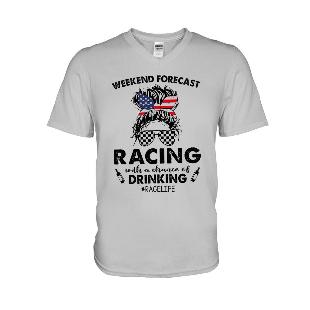Weekend Forecast - Racing T-shirt And Hoodie 082021