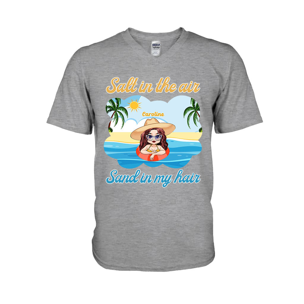 Salt In The Air Sand In My Hair - Personalized Sea Lover T-shirt and Hoodie