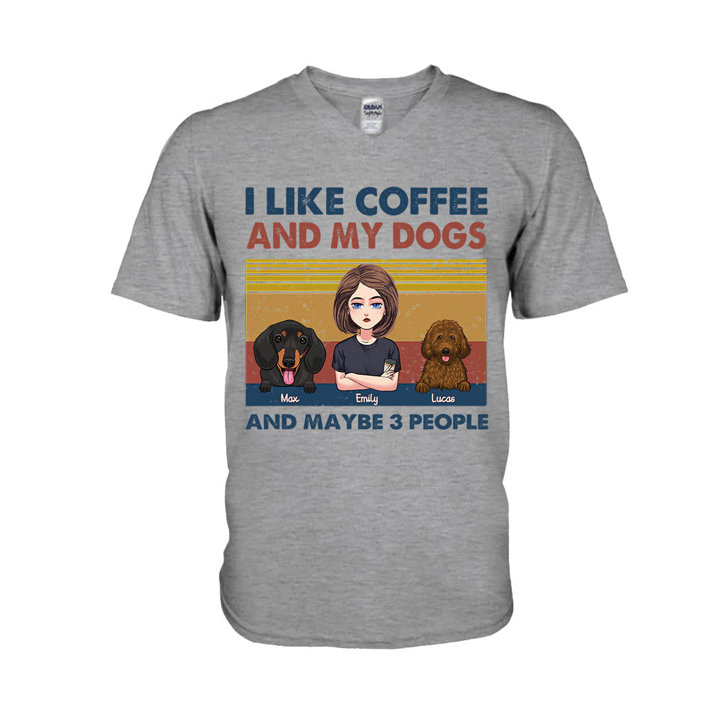 I Like Coffee And My Dog - Dog gift for cat lover - Personalized T-shirt And Hoodie