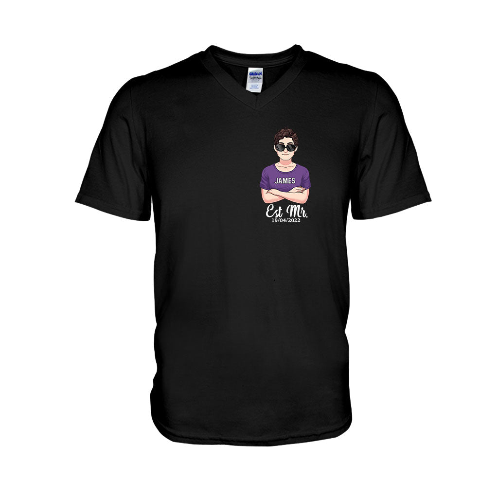 Mr And Mrs - Personalized Couple T-shirt and Hoodie