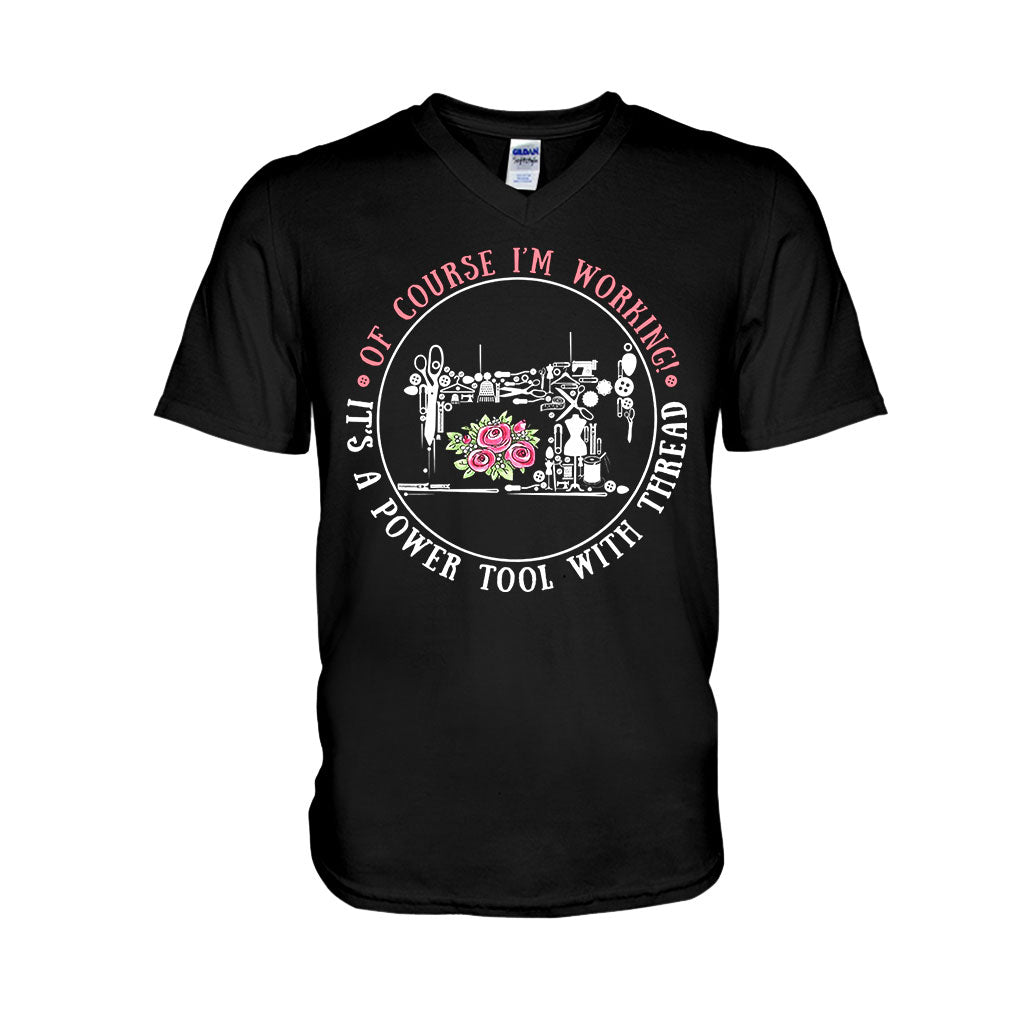 I'm Working - Sewing T-shirt And Hoodie 082021