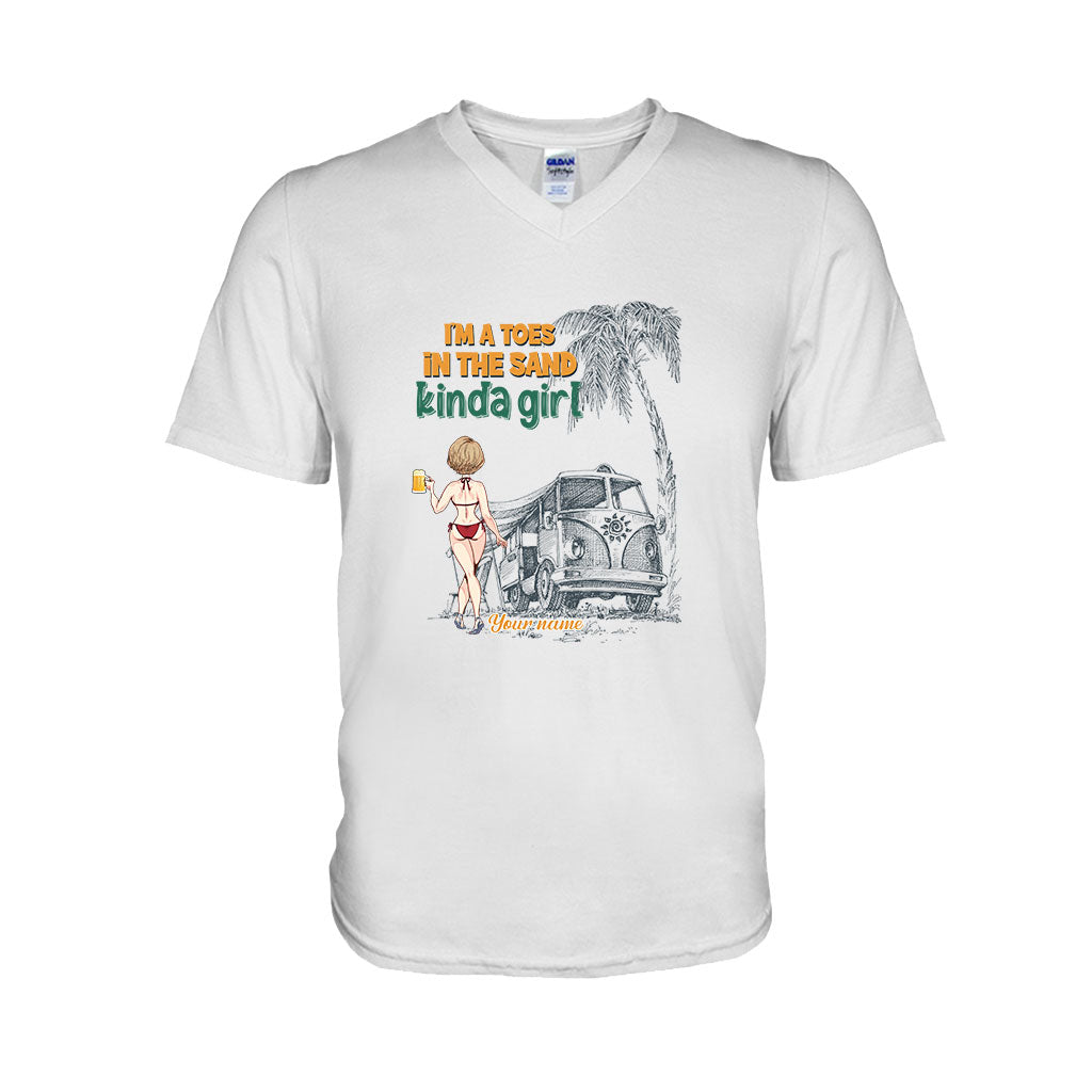 I'm A Toes In The Sand Kinda Girl - Personalized Sea Lover T-shirt and Hoodie