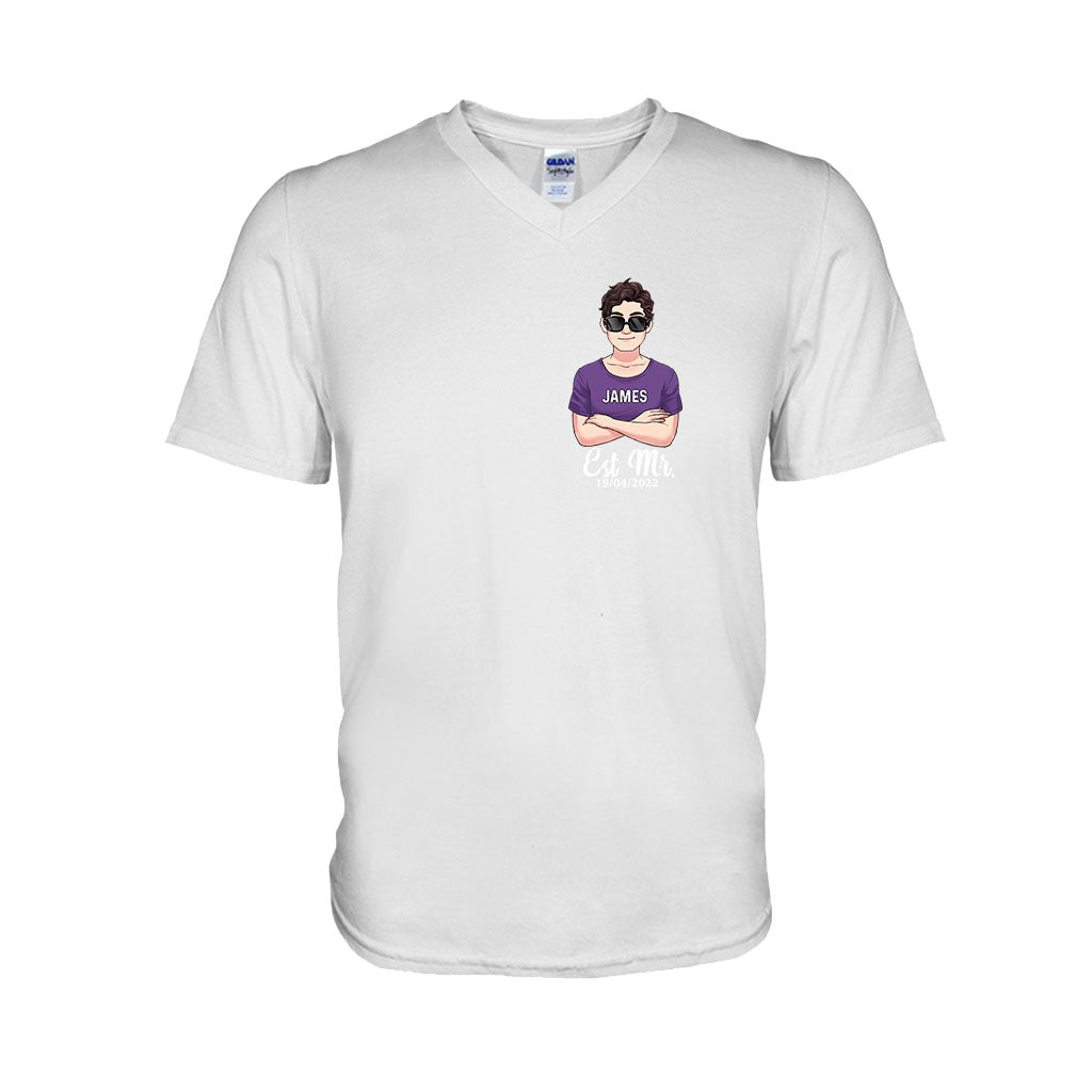 Mr And Mrs - Personalized Couple T-shirt and Hoodie