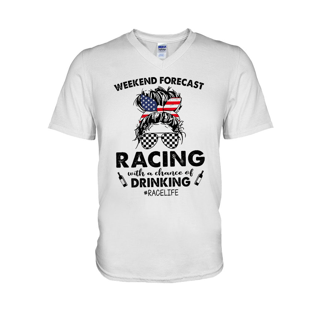 Weekend Forecast - Racing T-shirt And Hoodie 082021
