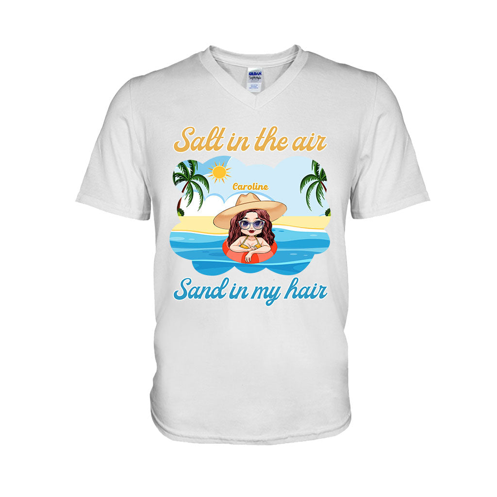 Salt In The Air Sand In My Hair - Personalized Sea Lover T-shirt and Hoodie