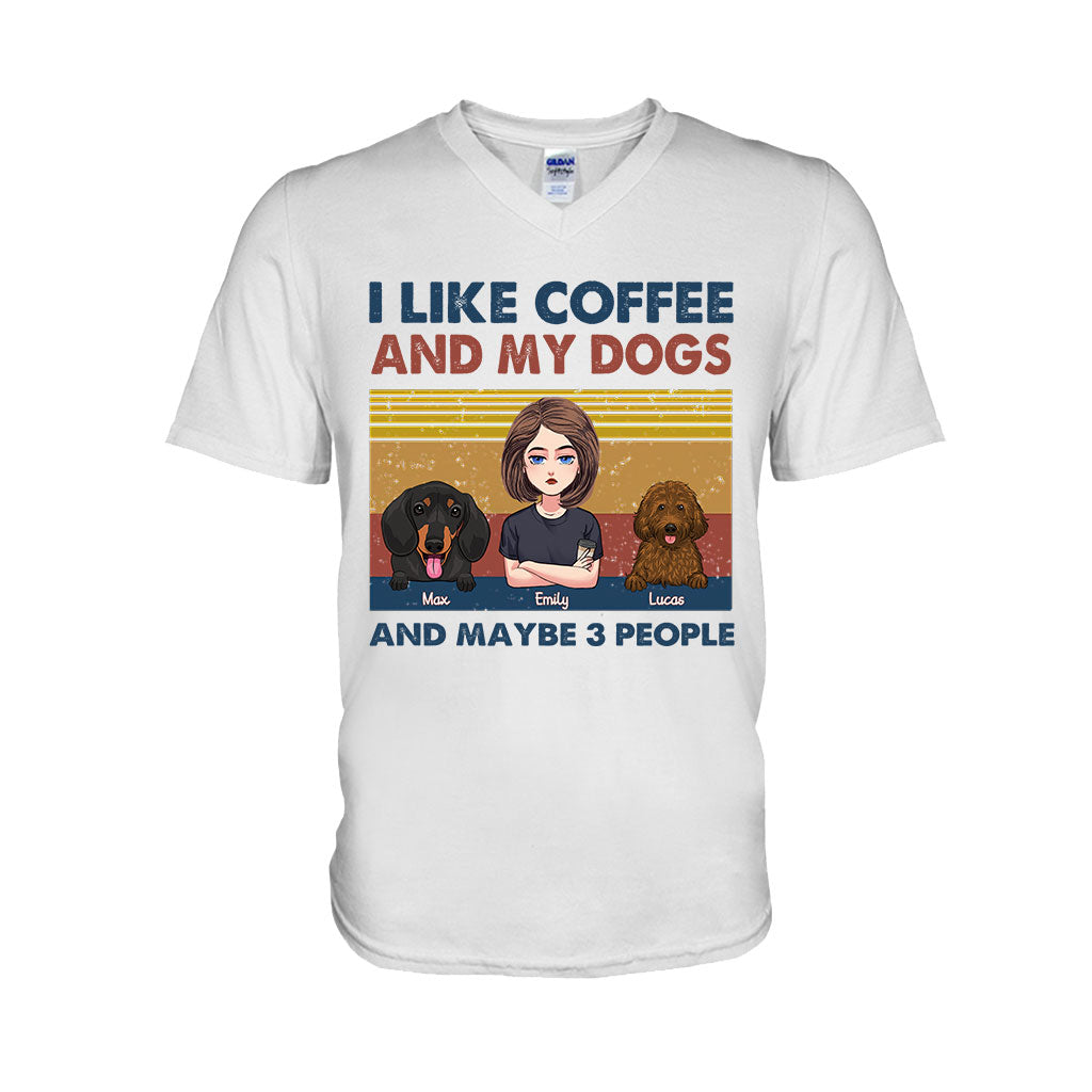 I Like Coffee And My Dog - Dog gift for cat lover - Personalized T-shirt And Hoodie