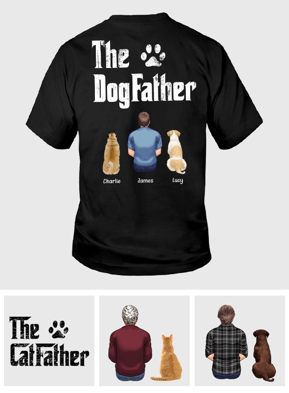 The Dog/Cat Father - Personalized Father T-shirt and Hoodie