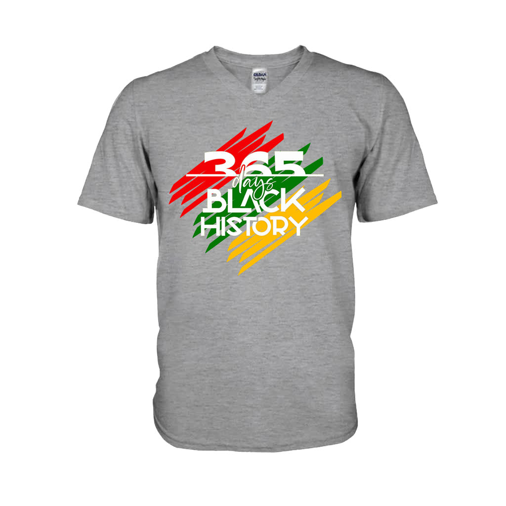 365 Tage Schwarze Geschichte – Personalisiertes T-Shirt und Hoodie für Afroamerikaner
