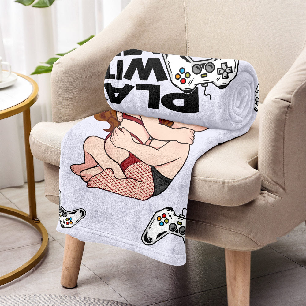 Play With Me - Personalized Video Game Blanket