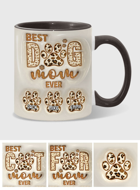 Die beste Hundemama aller Zeiten - Personalisierte Tasse mit Hundemotiv