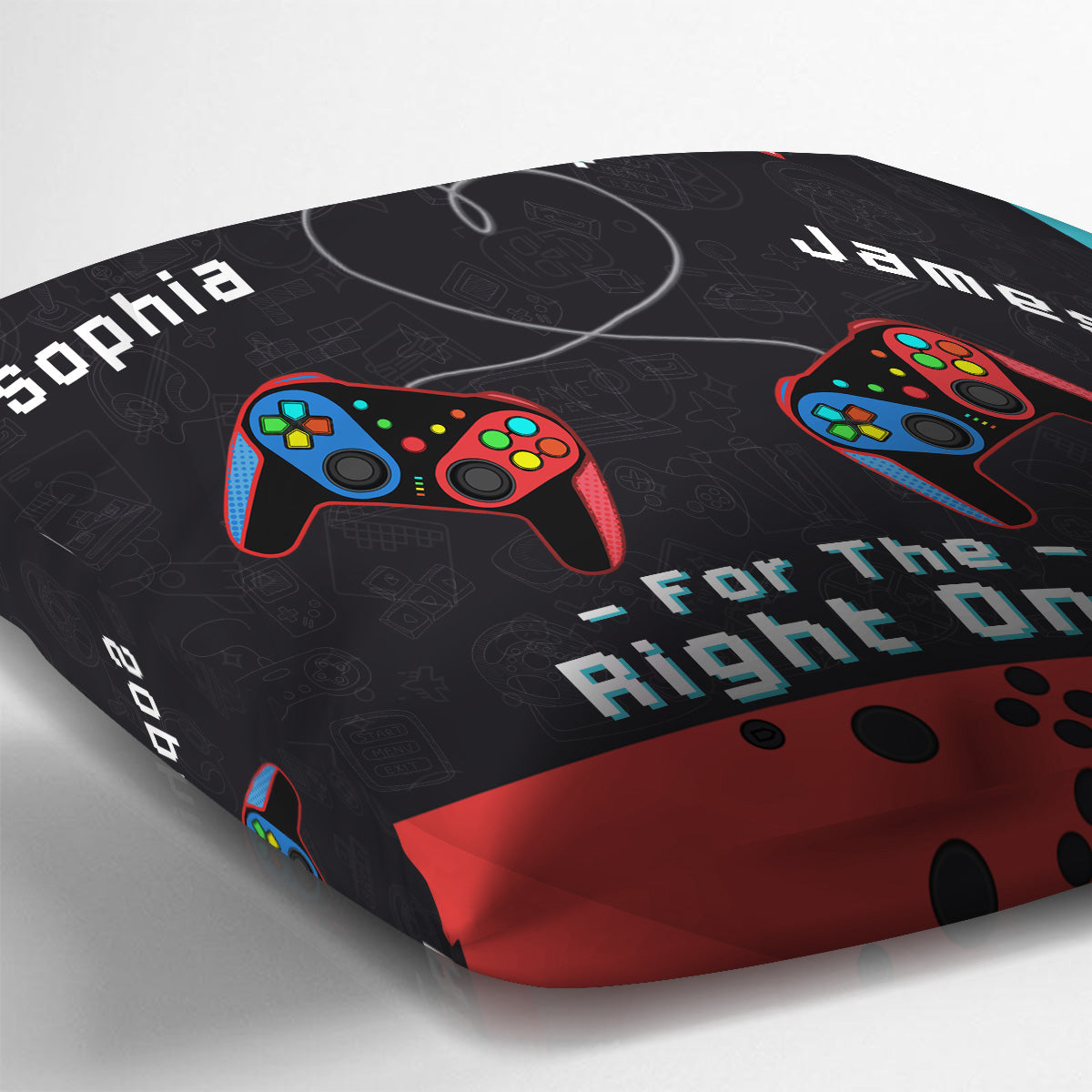 Gaming Couple Saving The Last One For The Right One - Personalized Video Game Throw Pillow