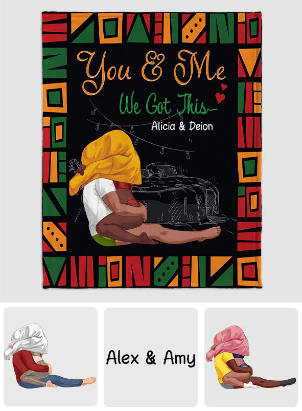 We Got This - Personalized Couple Blanket