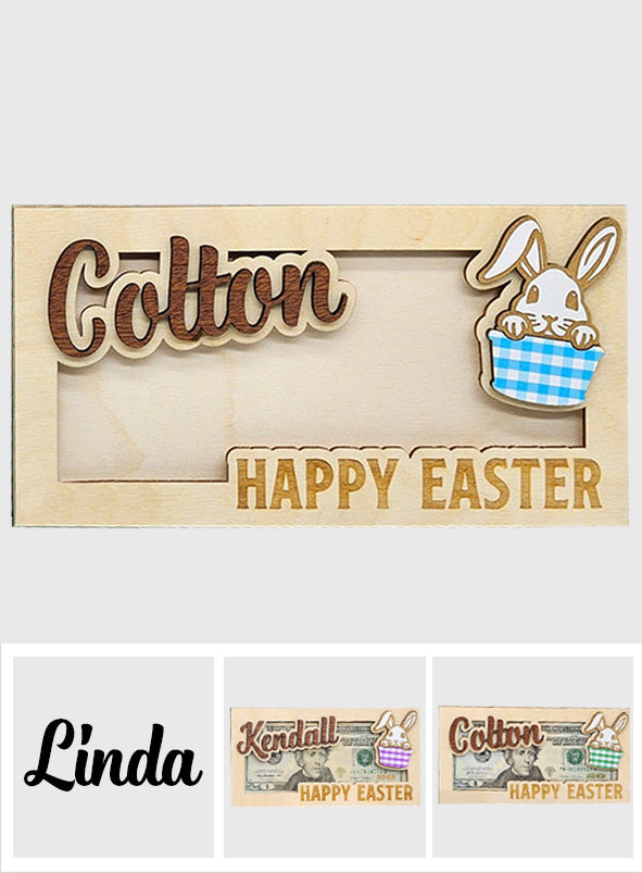 Hasen-Geldhalter - Personalisierter Osterhasen-Geldhalter