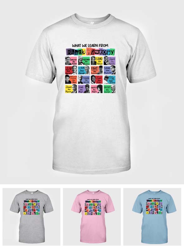 Was wir aus der Geschichte der Schwarzen lernen – T-Shirt und Hoodie für Afroamerikaner