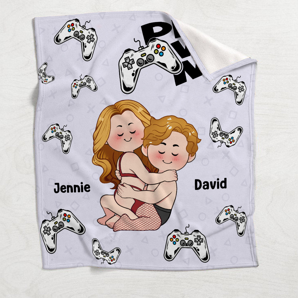 Play With Me - Personalized Video Game Blanket