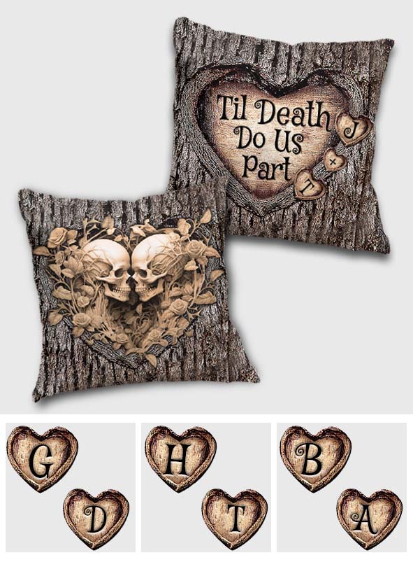 Til Death Do Us Part - Personalized Couple Throw Pillow