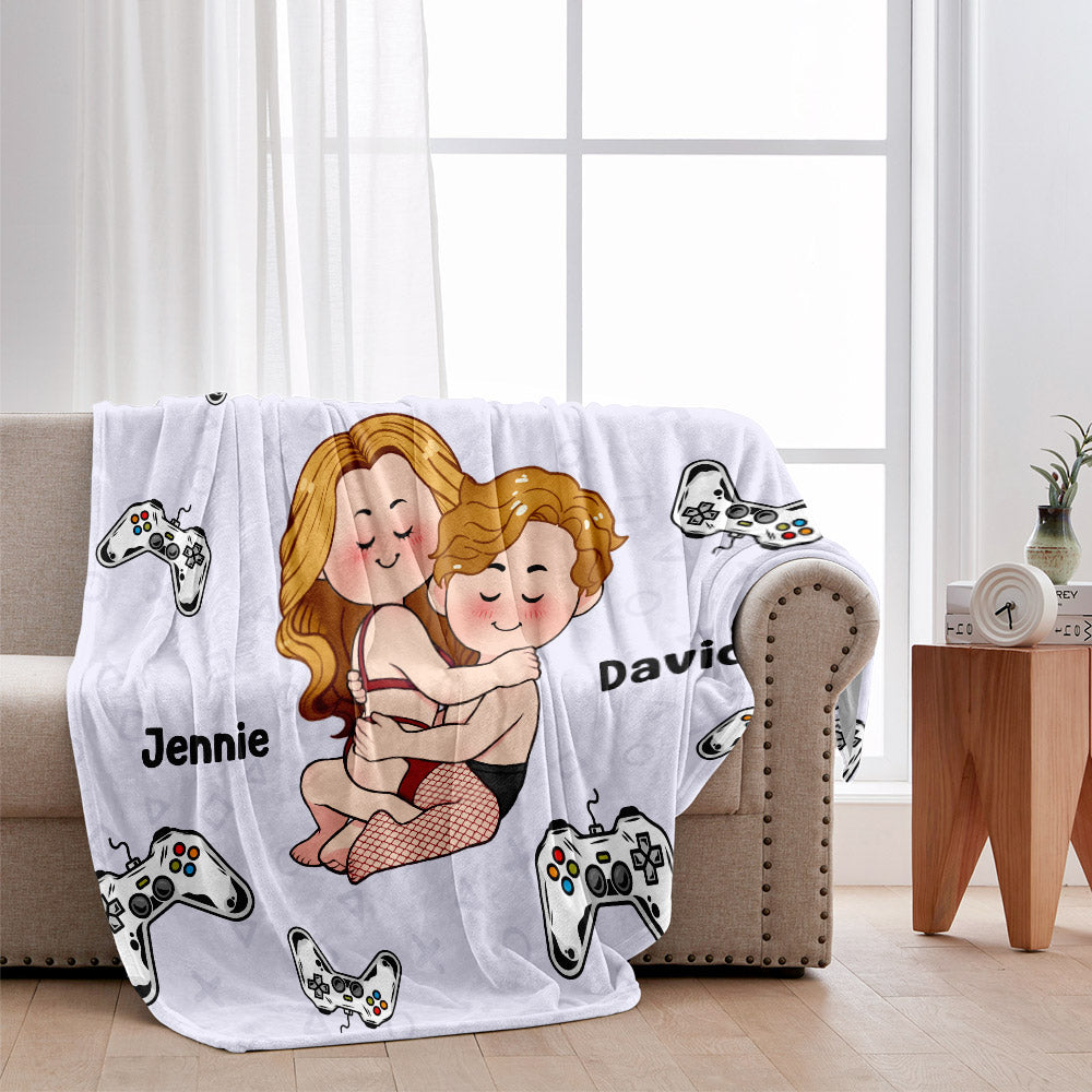 Play With Me - Personalized Video Game Blanket