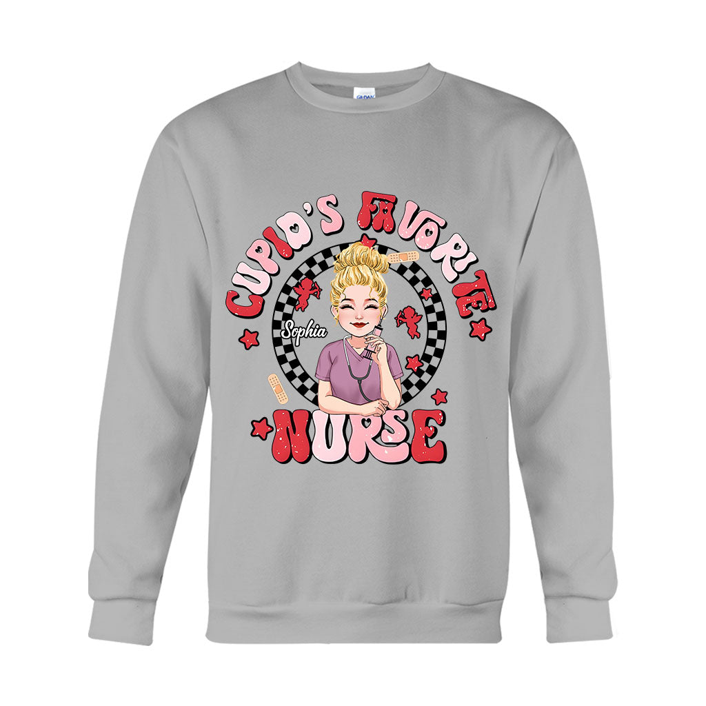 Cupid Favorite Nurse - Personalized Nurse T-shirt And Hoodie