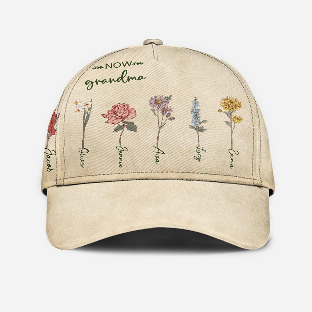 First Mom Now Grandma - Personalized Grandma Classic Cap