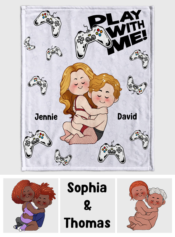 Play With Me - Personalized Video Game Blanket