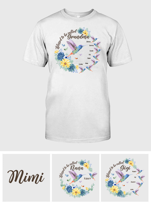 Heureuse d'être appelée Grand-mère Nana Gigi - T-shirt et sweat à capuche personnalisés pour grand-mère