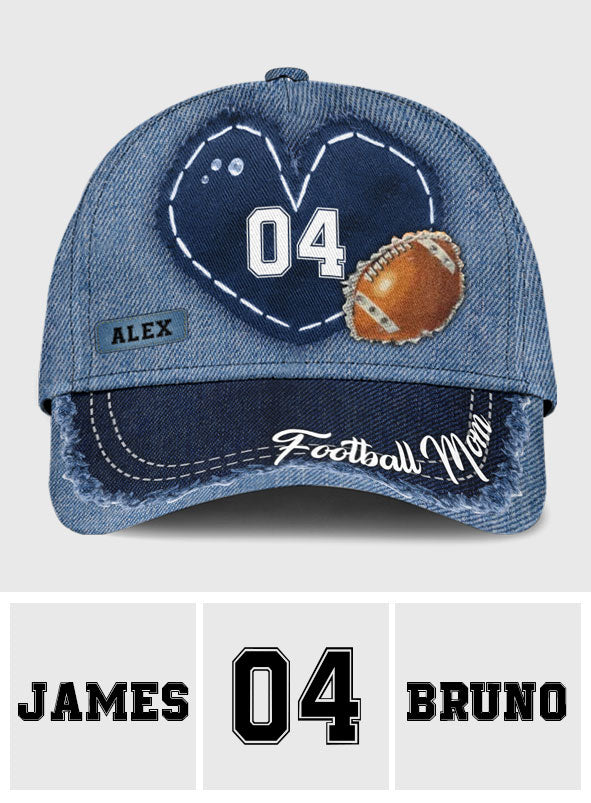Football Mom - Personalized Football Classic Cap