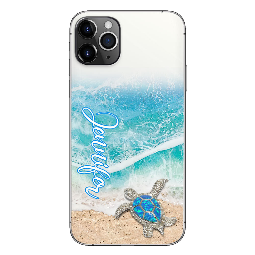 Love Turtles - Personalized Turtle Clear Phone Case